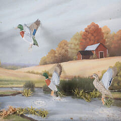 R.G. Rodell Diorama Shadow Box with Flying Mallards