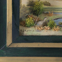 R.G. Rodell Diorama Shadow Box with Flying Mallards