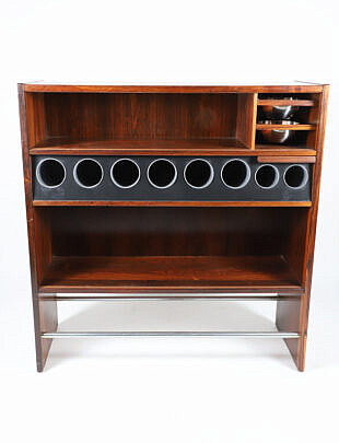 Poul Heltborg Danish Modern Teak Wood Bar Cabinet
