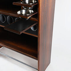 Poul Heltborg Danish Modern Teak Wood Dry Bar Cabinet, circa 1960s