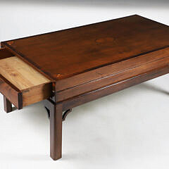 British Inlaid Bagatelle Coffee Table, 19th Century