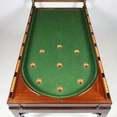 British Inlaid Bagatelle Coffee Table, 19th Century
