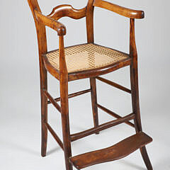 Caned Seat Youth Discipline Chair, 19th Century