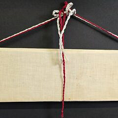 Vintage Figural Embroidery Hanging Key Hook