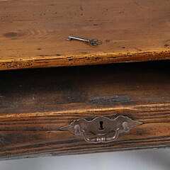 English Pine One Drawer Coffee Table, 19th Century