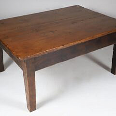English Pine One Drawer Coffee Table, 19th Century