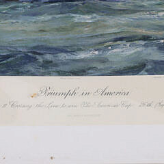 John Stobart America’s Cup Lithograph “Triumph in America 1983”
