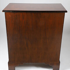 Contemporary Burlwood Bachelor’s Chest of Drawers