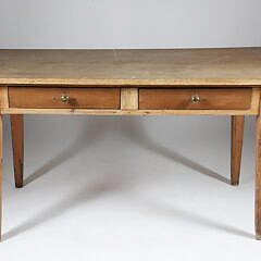 Vintage Pine Two Drawer Hepplewhite Style Writing Table