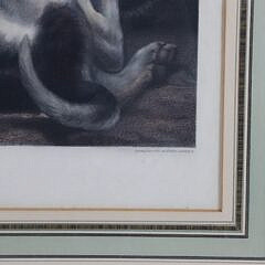 Hunting Dog Print Titled “The First Taste”, Published 1875