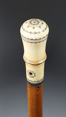 French Pique Pomander Cane, circa 1690