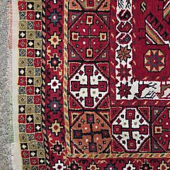 Semi Antique Persian Hand Knotted Kazak Oriental Carpet