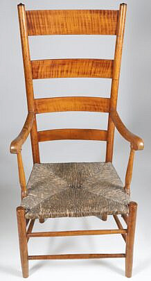 431158 Early American Ladderback Chair A_IMG_9706