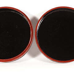 Fine Carved Cinnabar Round Box, 19th Century