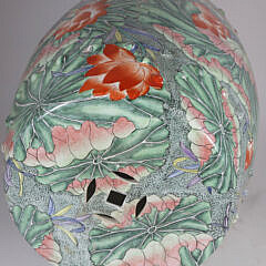 Chinese Ceramic Floral Pattern Garden Stool