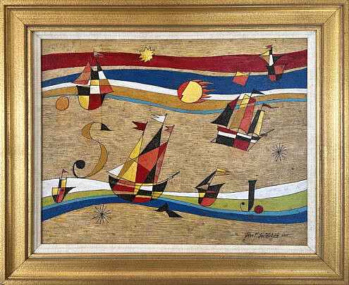 43161 John Lochtefeld Acrylic Sailing on the Rolling Seas A IMG_0654