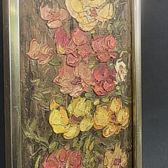 Eileen Smith Oil on Artist Board Floral Still Life Painting