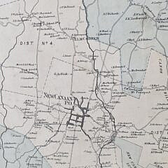 Antique Atlas Map of New Canaan Connecticut