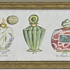 Three Kolen Spicher Limited Edition Perfume Bottle Prints