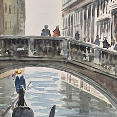 Watercolor on Paper Venice, 20th century