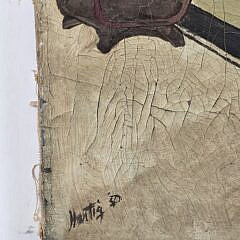 Vintage Oil on Canvas Portrait of a Gentleman, 20th century