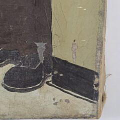 Vintage Oil on Canvas Portrait of a Gentleman, 20th century