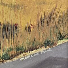 Mary Ellen Mack Vintage Nantucket Oil Painting, “Polpis Road”, 20th century