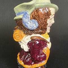 Vintage Porcelain Figural Toby Jug, Nicholas Nickleby Burslem England