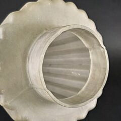 Unusual Vintage Frosted Glass Christmas Tree Shaped Lamp Shade, 20th century