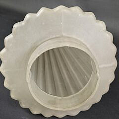 Unusual Vintage Frosted Glass Christmas Tree Shaped Lamp Shade, 20th century