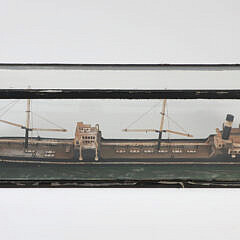 Waterline Steamer Model in Case