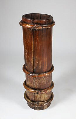 English Elm Strapped Umbrella Stand