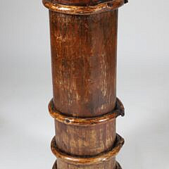 English Elm Strapped Umbrella Stand