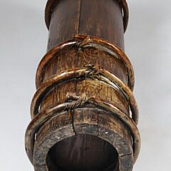 English Elm Strapped Umbrella Stand