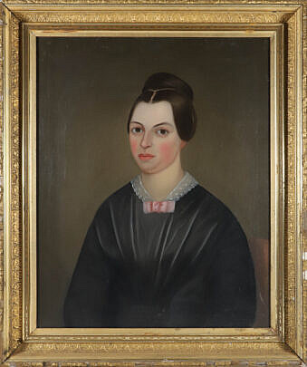 19th Century Oil on Canvas Portrait of a Woman