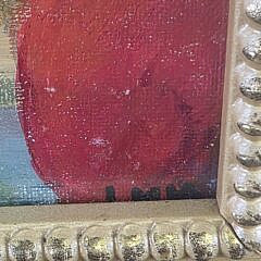 Lynn Medeiros Acrylic, “The Miss” Still Life Dog Portrait