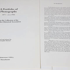 “A Portfolio of Photographs 1871-circa 1900” From the Collection of the Nantucket Historical Association
