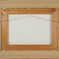 Robert Stark Jr.  Oil on Canvas “Red Sail in Polpis Harbor”