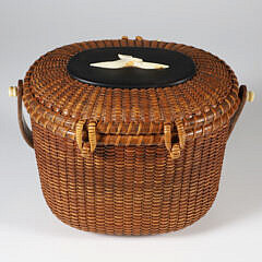 Sherwin Boyer Nantucket Friendship Basket, circa 1950s