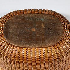 Sherwin Boyer Nantucket Friendship Basket, circa 1950s
