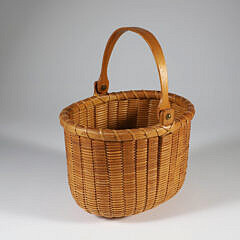 Arthur Martin Oval Swing Handle Nantucket Basket