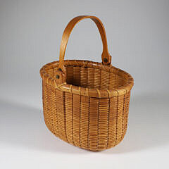 Arthur Martin Oval Swing Handle Nantucket Basket