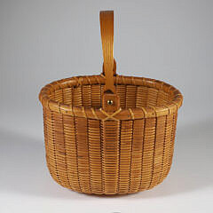 Arthur Martin Oval Swing Handle Nantucket Basket