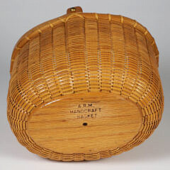 Arthur Martin Oval Swing Handle Nantucket Basket