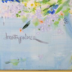 Dorothy Palmer Oil on Canvas “Bowl of Nantucket Iris”