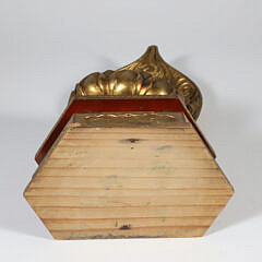 Edo Period Gold Lacquer Wooden Buddha in Glass Case