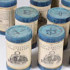 Grouping Of 24 Antique “Dr. Rosenthal’s Original Language Records”