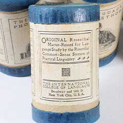 Grouping Of 24 Antique “Dr. Rosenthal’s Original Language Records”