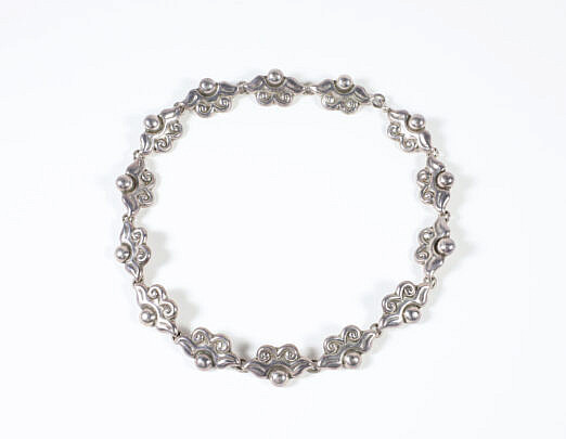 Taxco Mexico Signed Sterling Silver Necklace