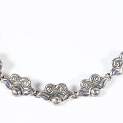 Taxco Mexico Signed Sterling Silver Necklace